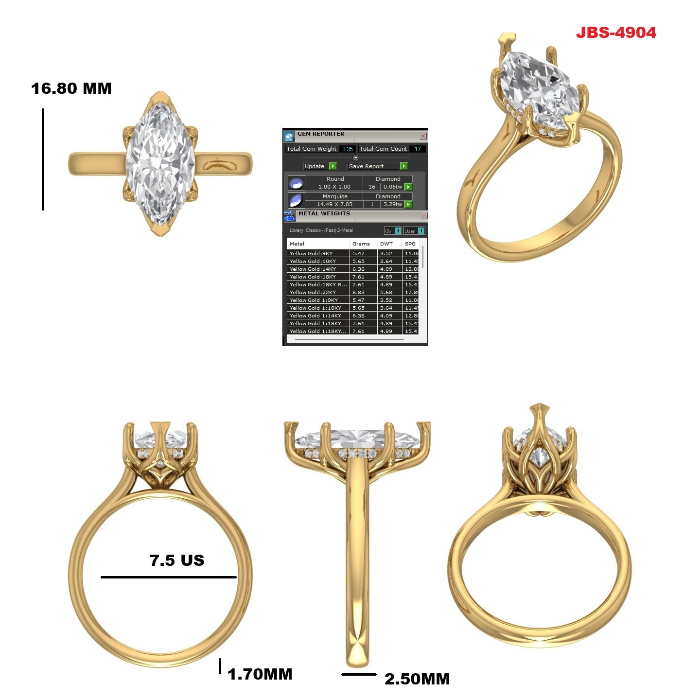 Custom Ring Order -Jacob Marquise