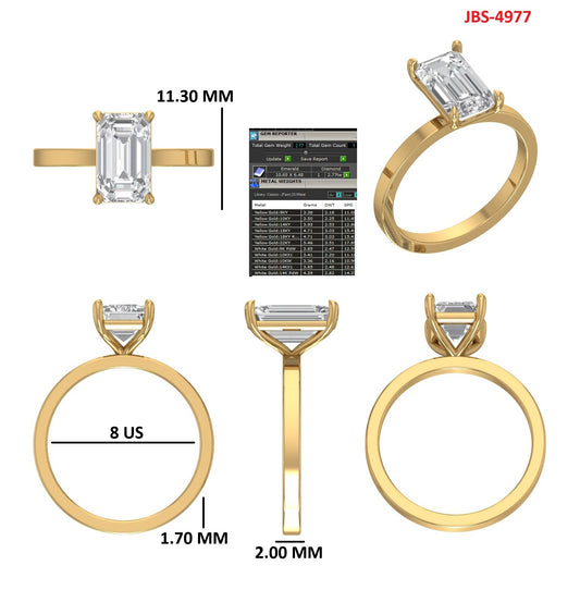 Custom Ring Order - Karen engagement ring and band