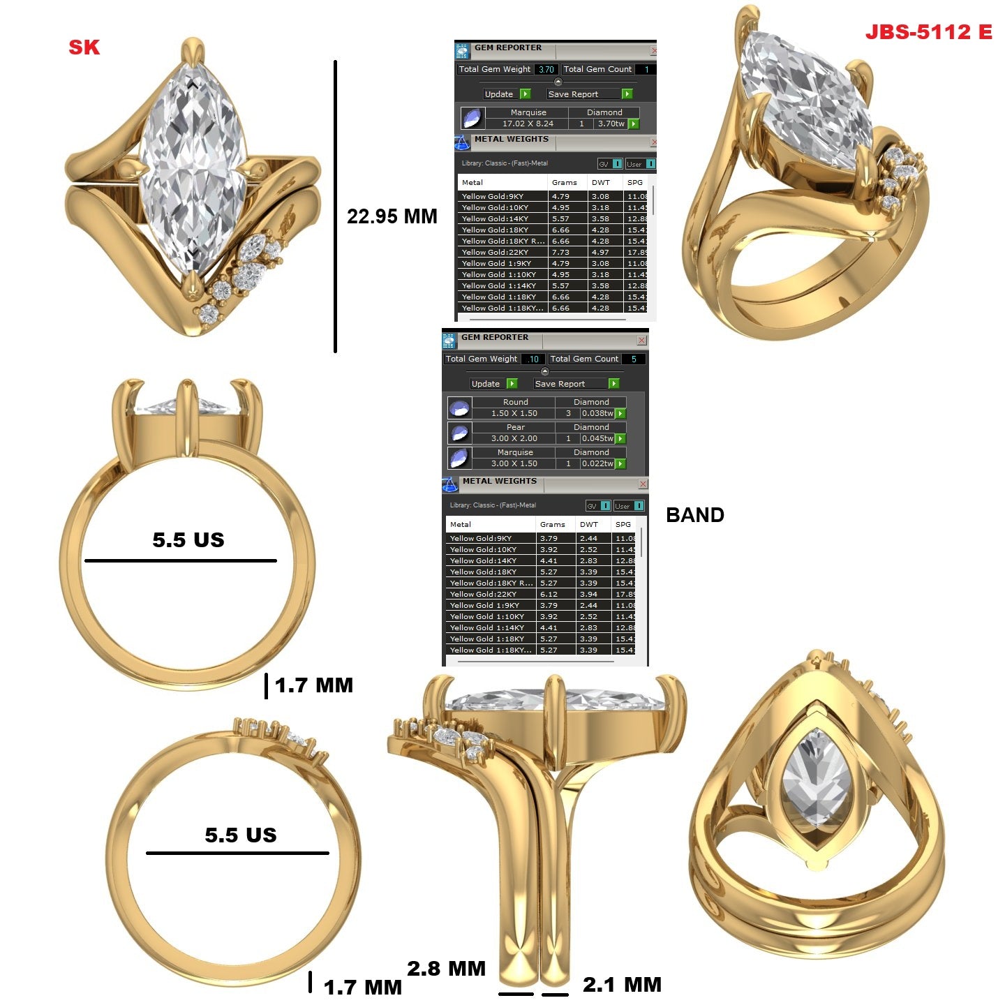 Custom Ring Order Orietta Band