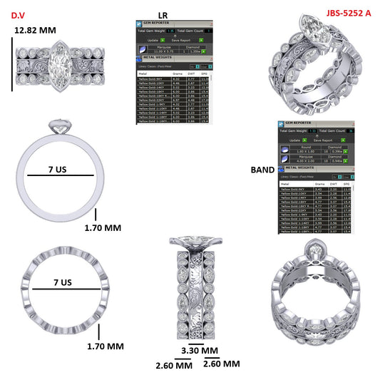 Custom Ring Order Tristan two bands