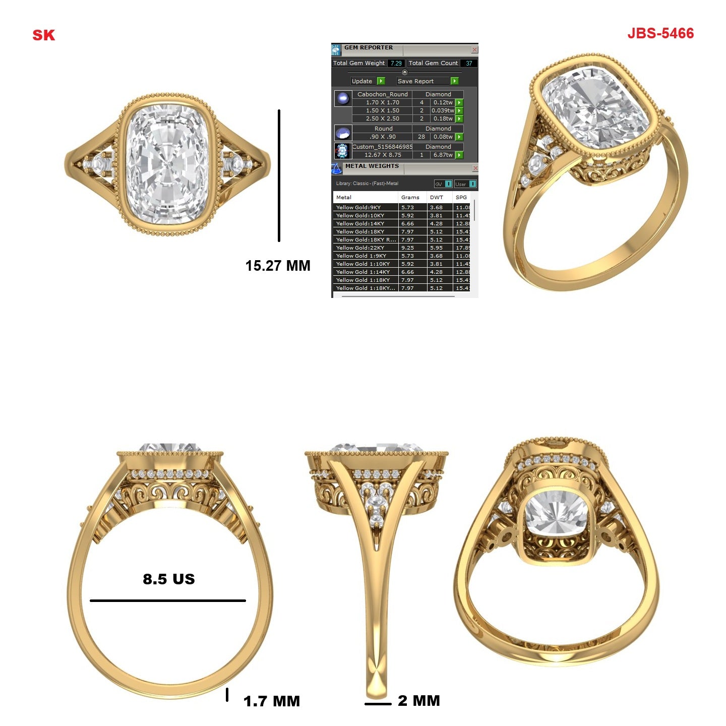 Custom Ring Order Sam/Michael