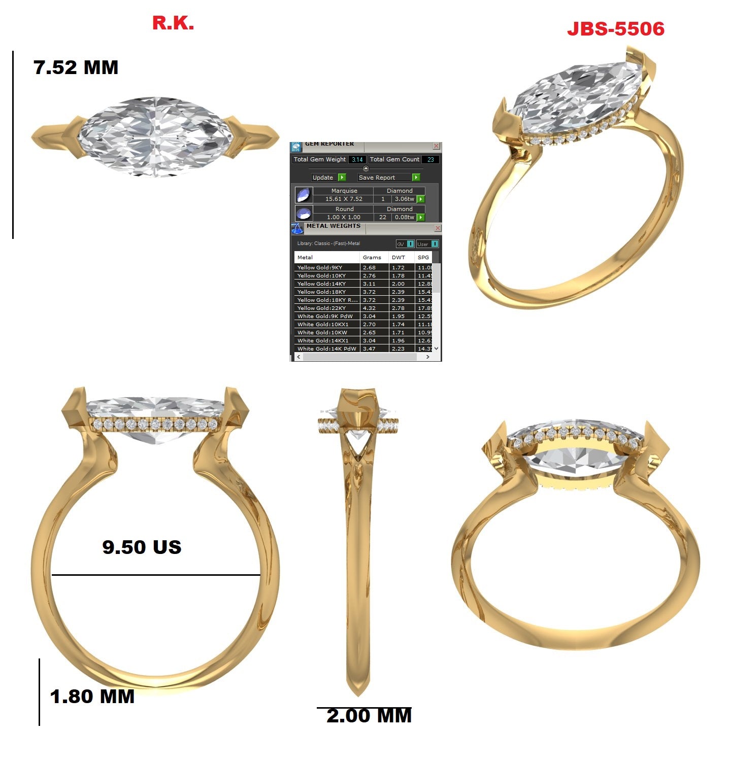 Custom Ring Order Becky Jolie ring