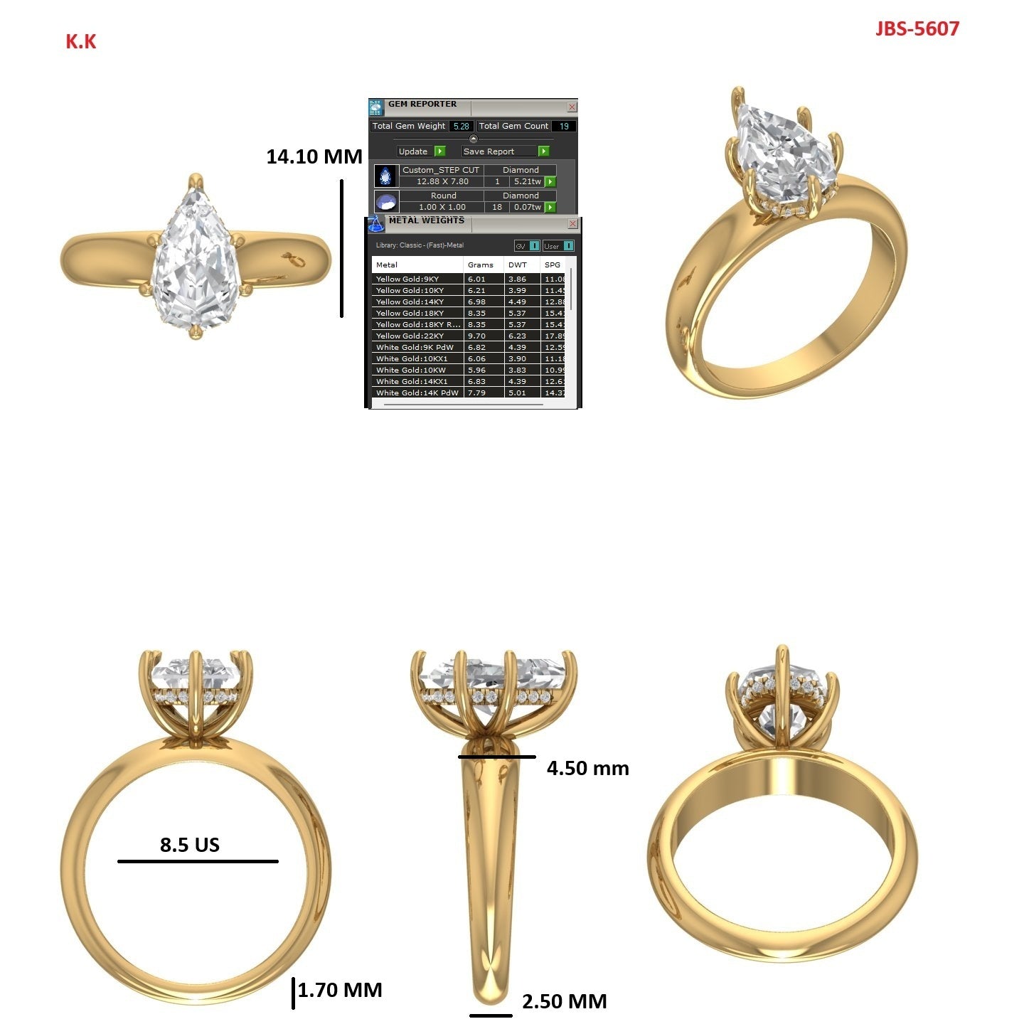 Custom Ring Order Angelina/Adam