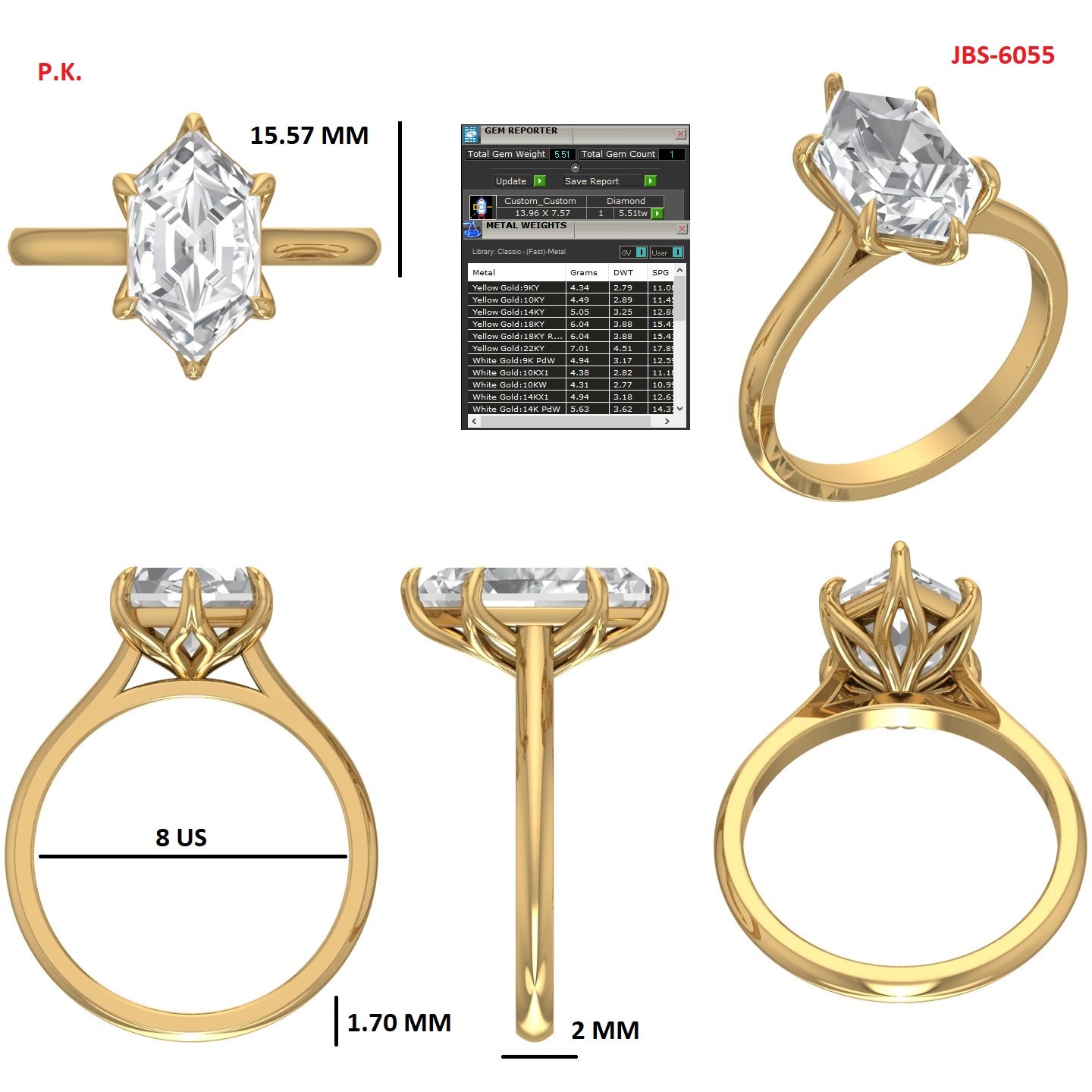 Custom Ring Order Domenic