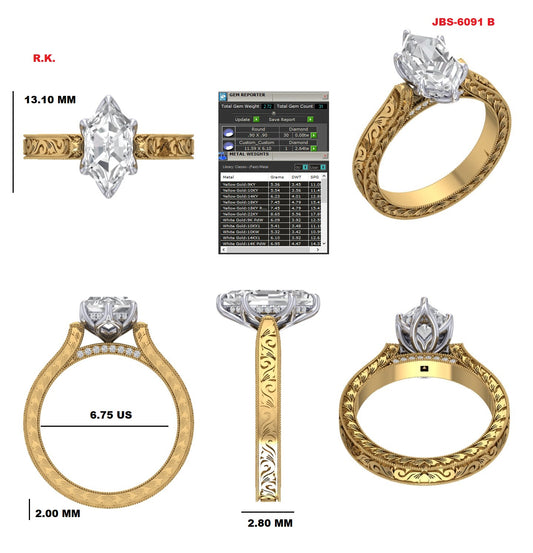 Custom Ring Order Drew/Madison
