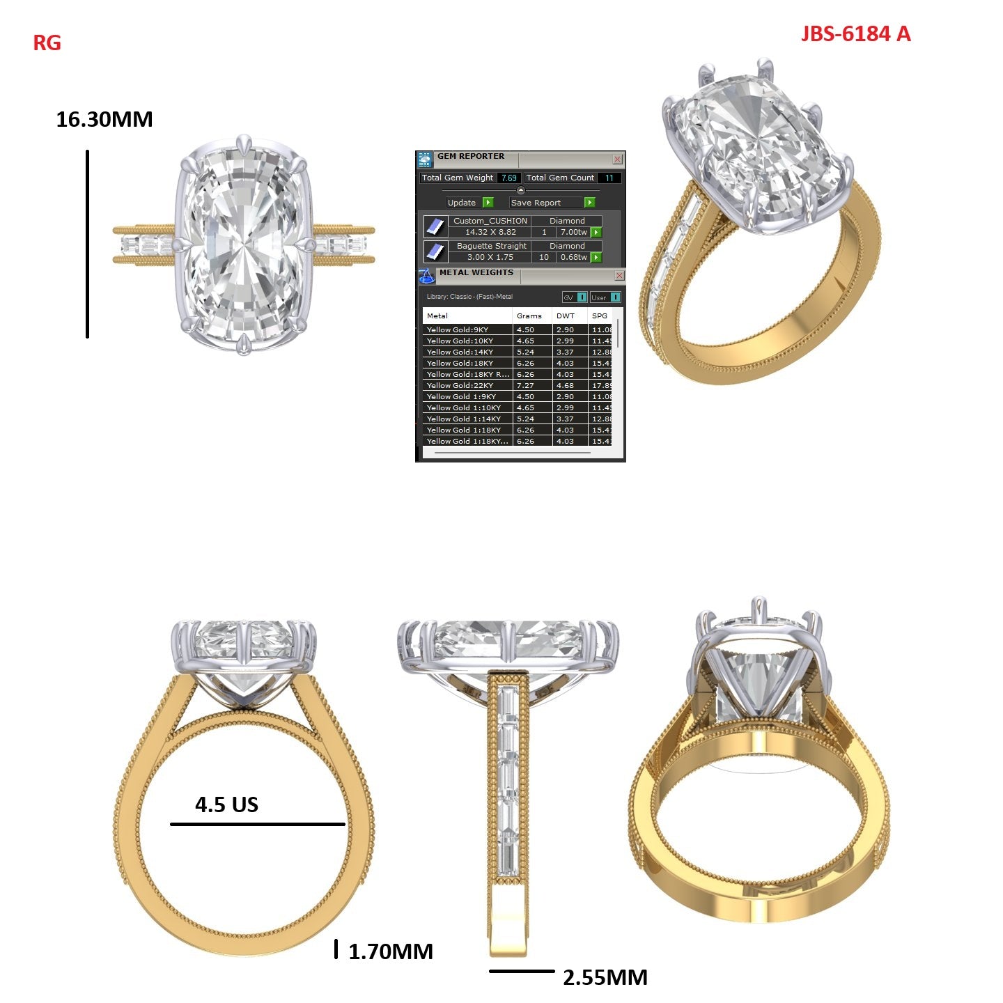 Custom Ring Order Kristina B