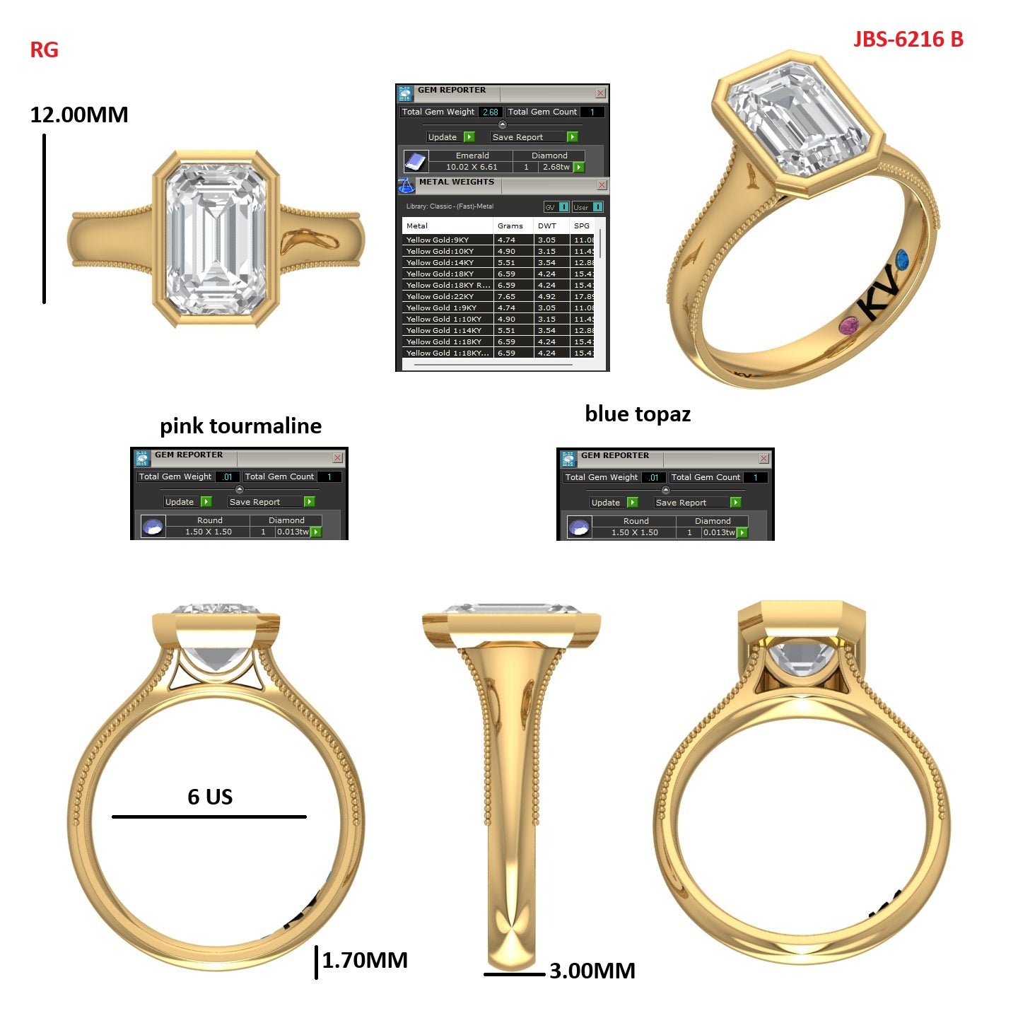 Custom Ring Order Kelly V