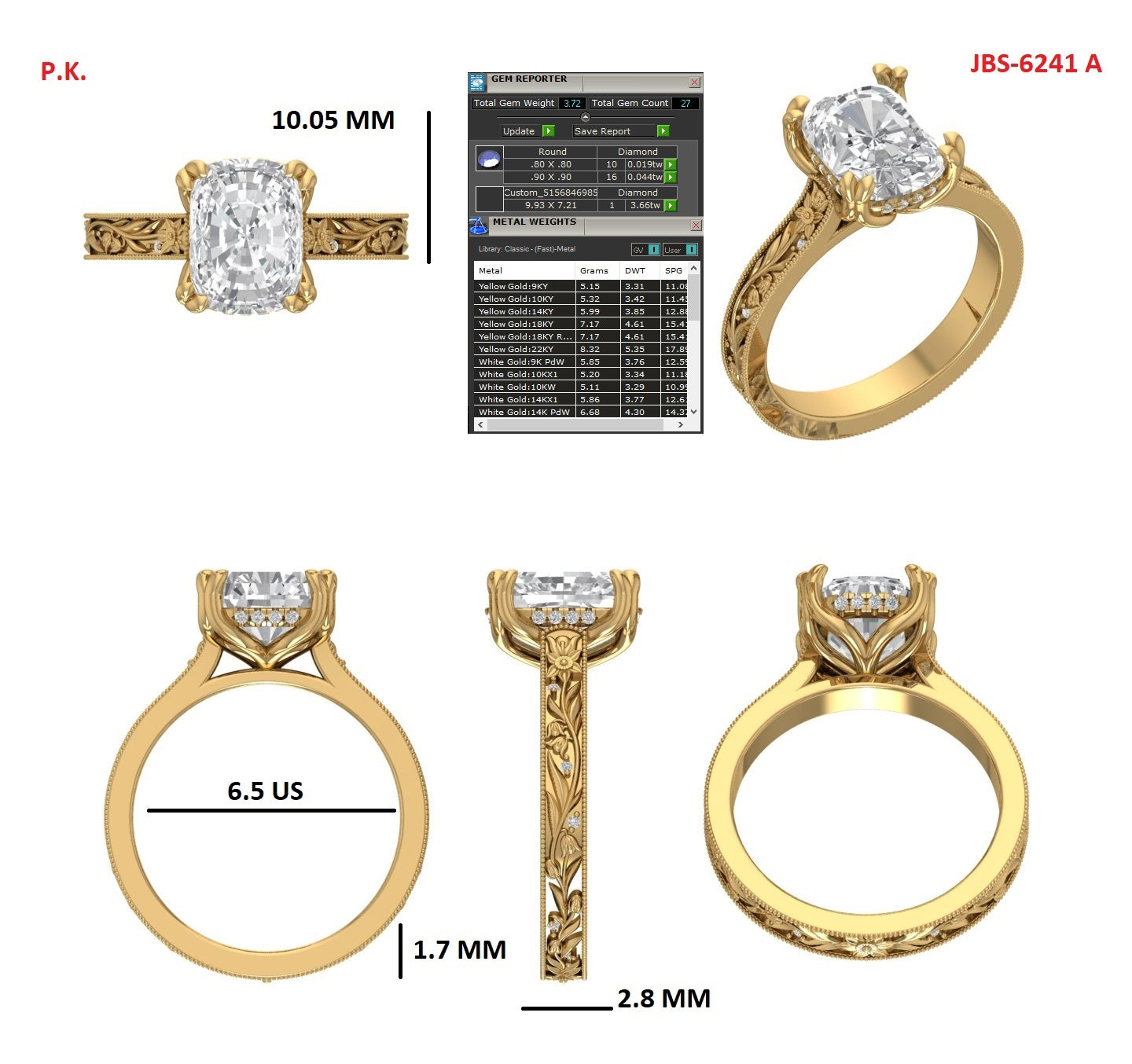 Custom Ring Order CJ