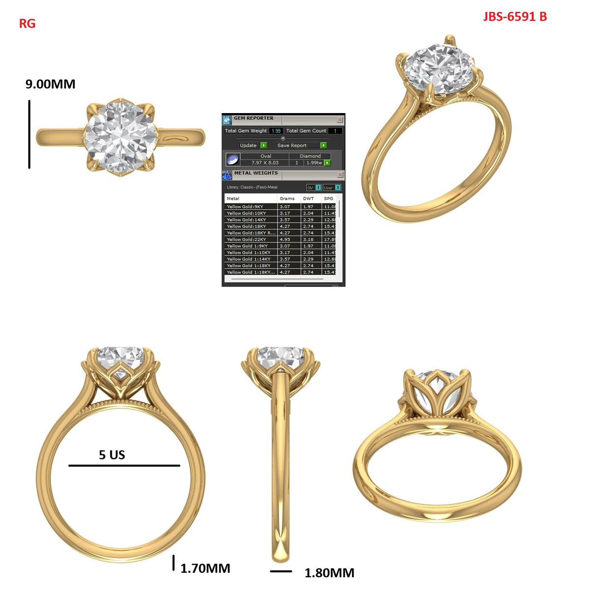 Custom Ring Order - Tamar Old Euro