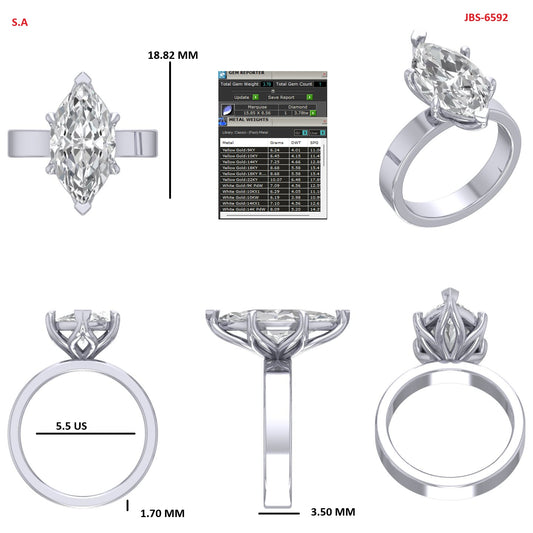 Custom Ring Order - Brent Marquise