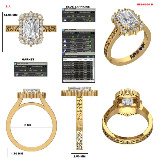 Custom Ring Order Isaiah radiant