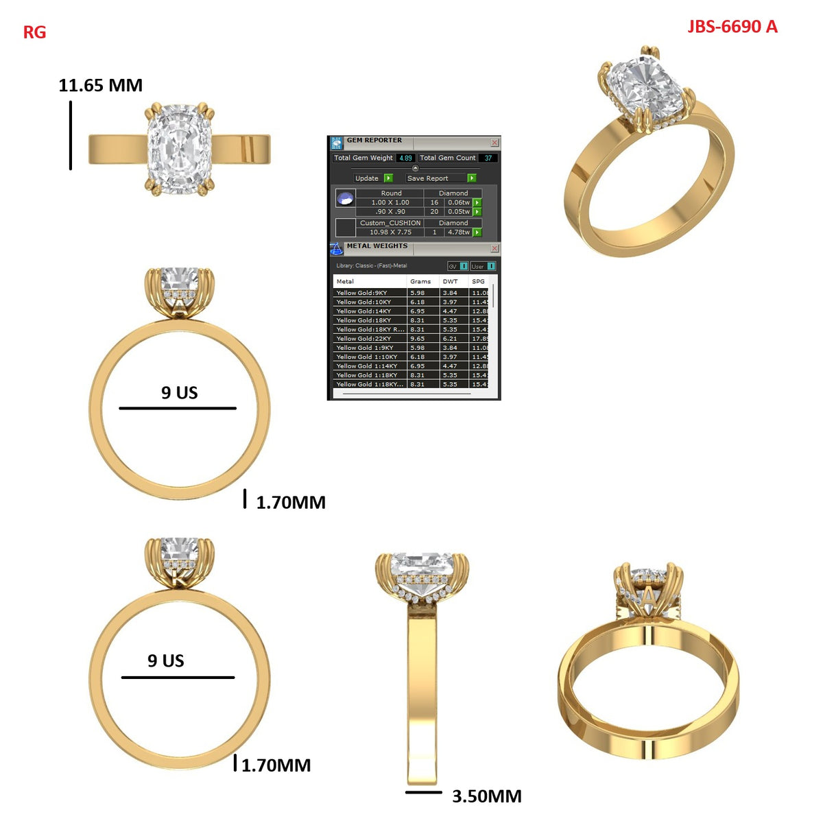 Custom Ring Order - Alexus two rings