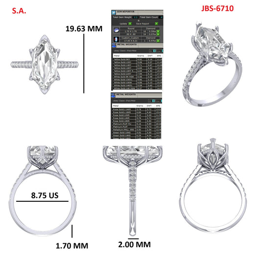 Custom Ring Order -David S. Dutch Marquise Payment #1