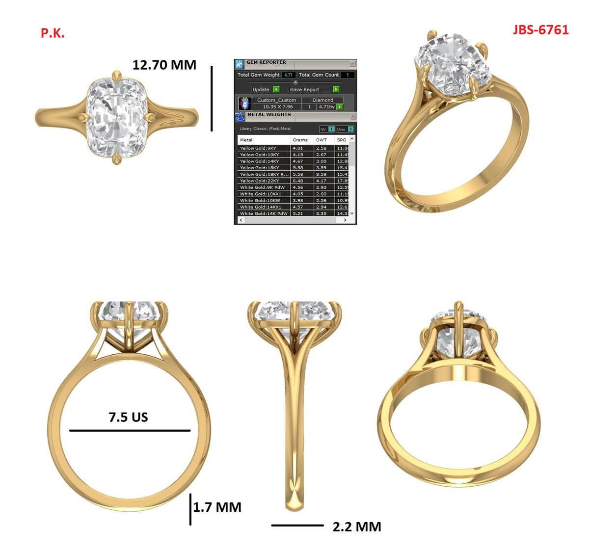 Custom Ring Order -John/Audra