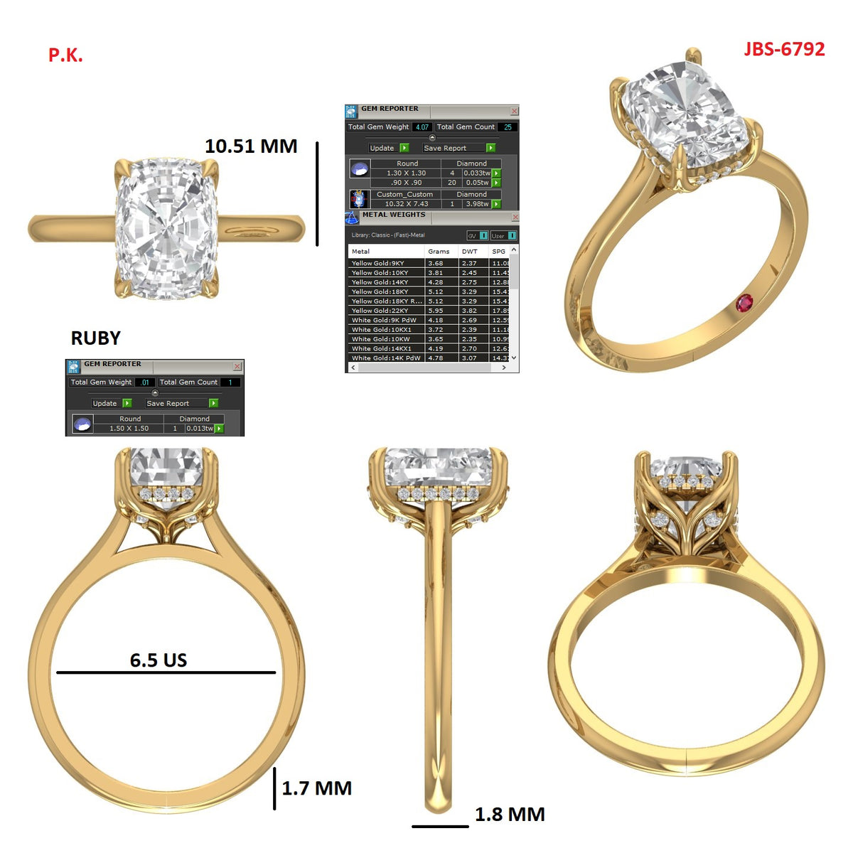 Custom Ring Order -Connor Iwema