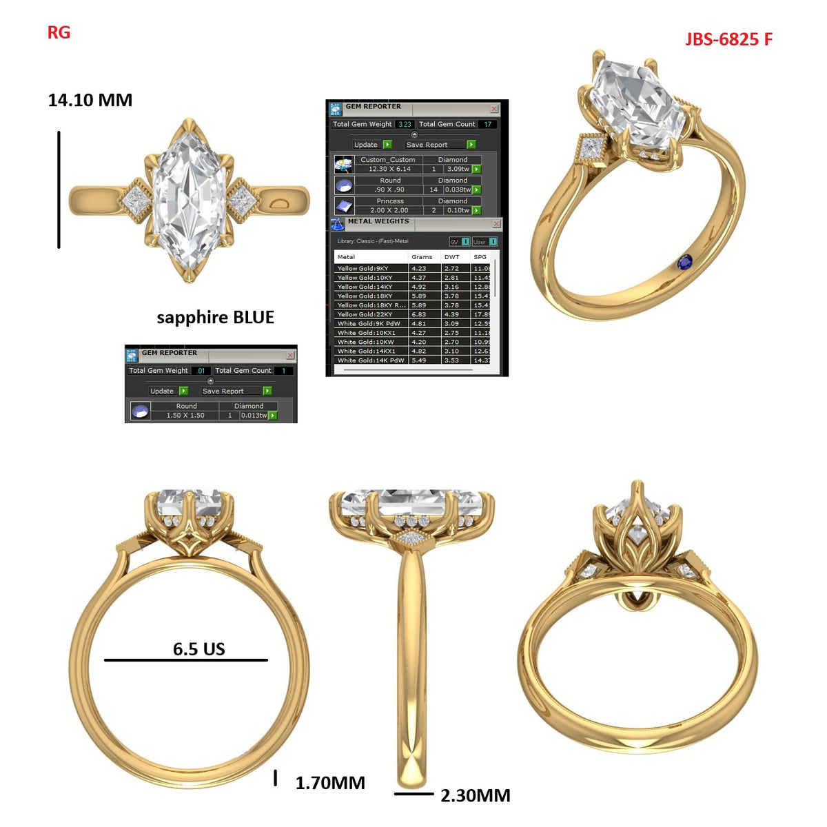 Custom Ring Order Efrain Dutch Marquise