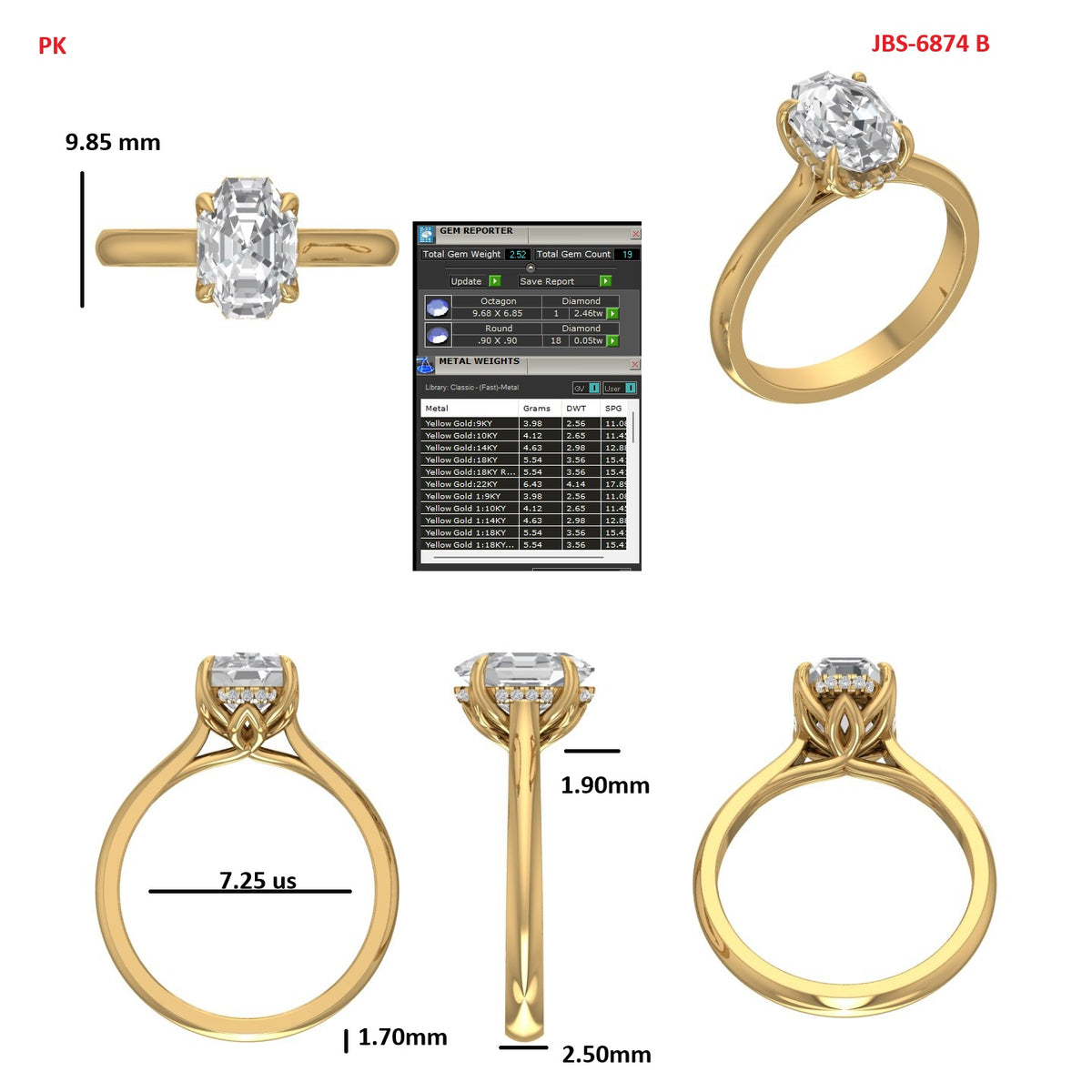 Custom Ring Order Jaime Octagon