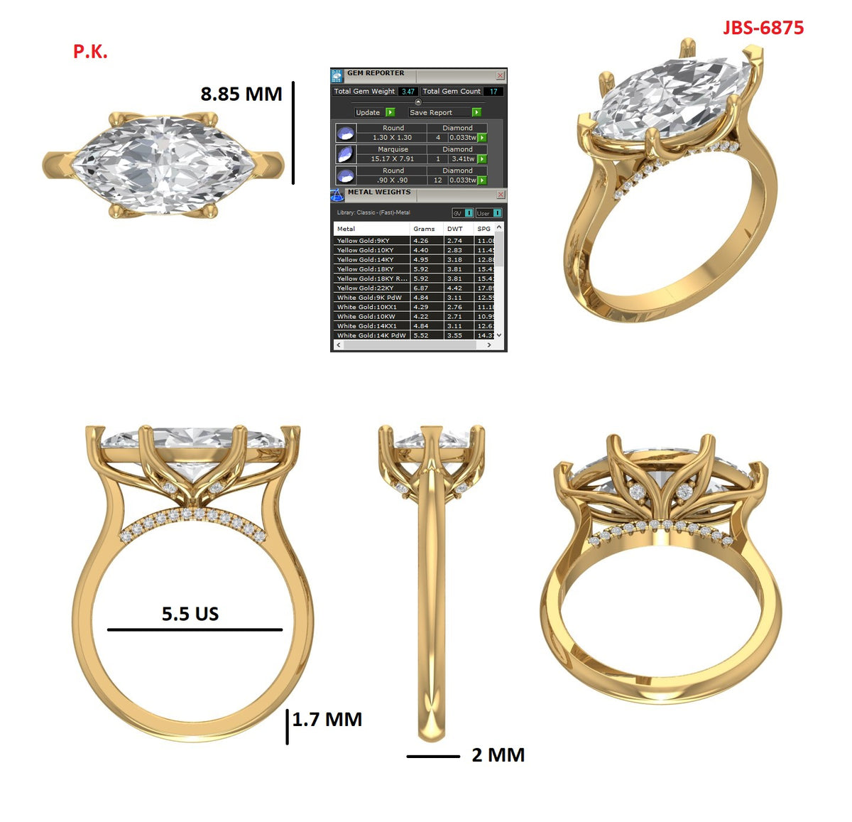 Custom Ring Order Jonathon Rosa