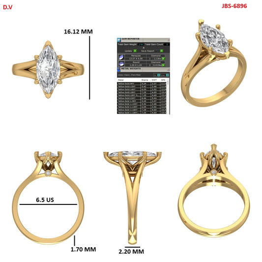 Custom Ring Order Dallas Split shank