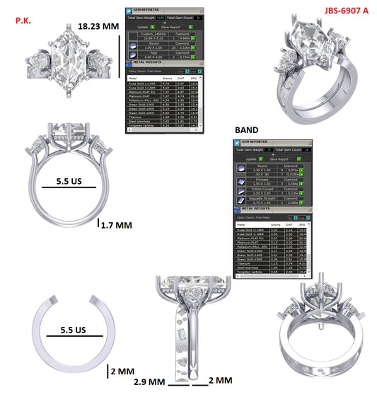 Custom Ring Order Anna Plat band