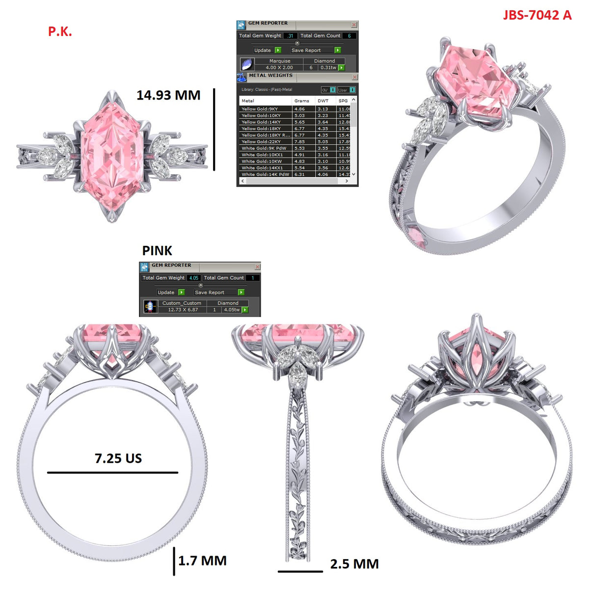 Custom Ring Order Chase T.