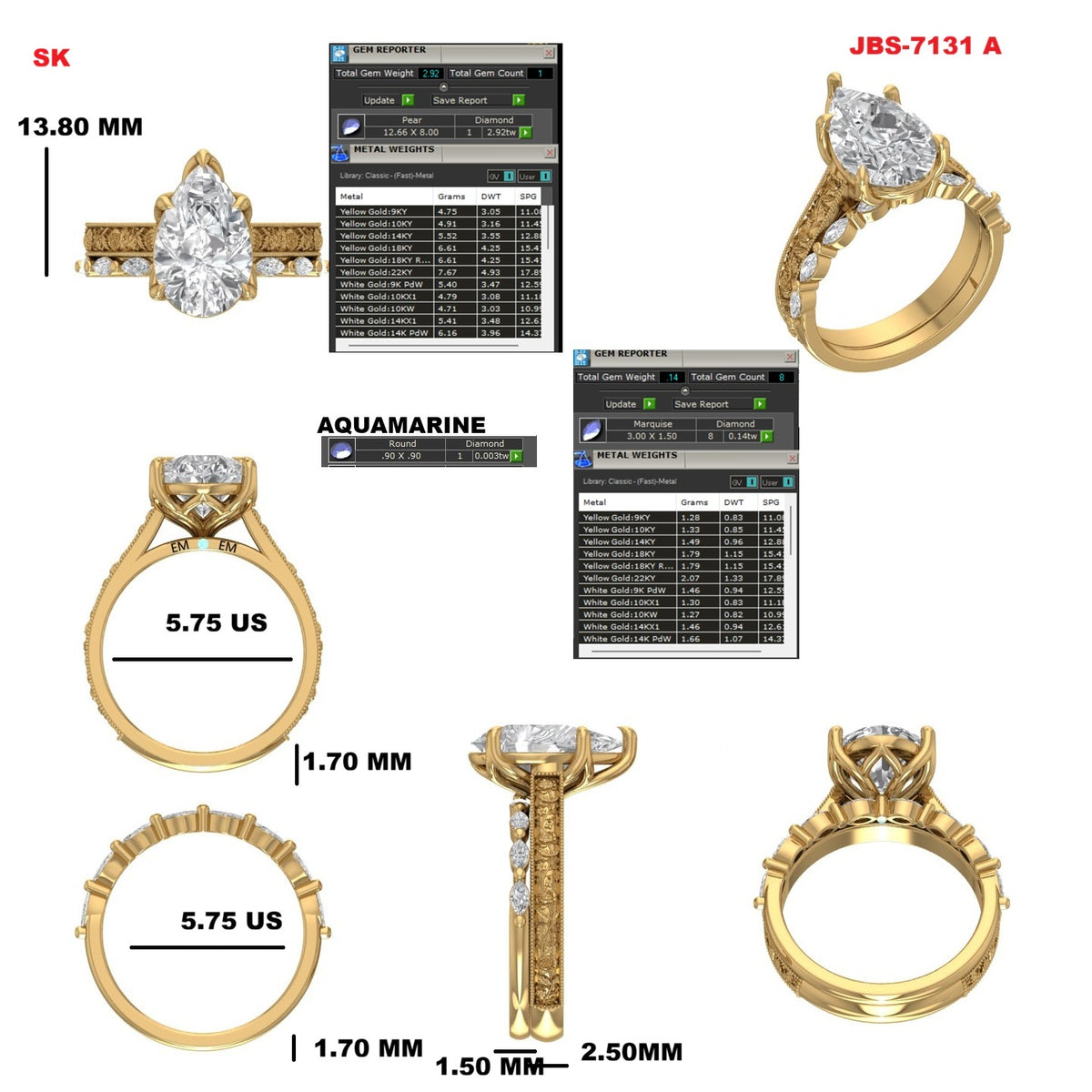 Custom Ring Order Elisha two rings