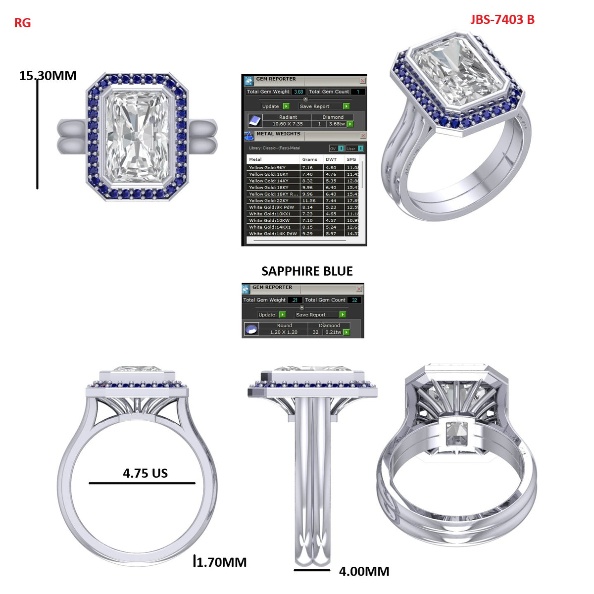 Custom Ring Order Marie reset