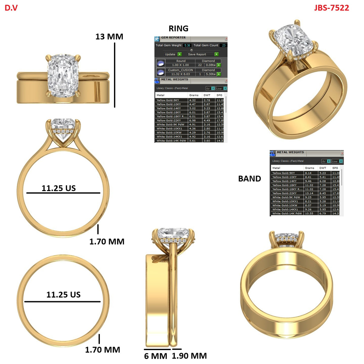 Custom Ring Order Karlyn Band