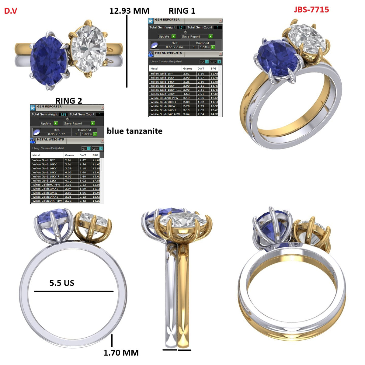 Custom Ring Order Belle Moonstone/Tanz Toi et Moi