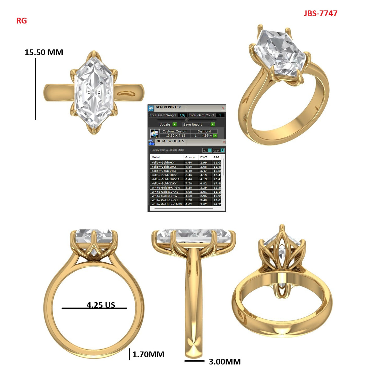 Custom Ring Order Rylan Dutch Marquise