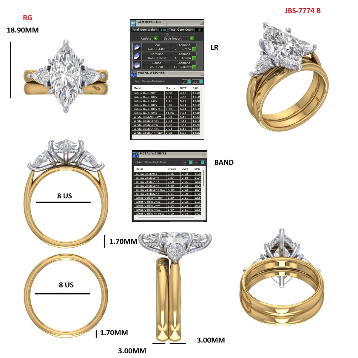 Custom Ring Order Kendra Reset