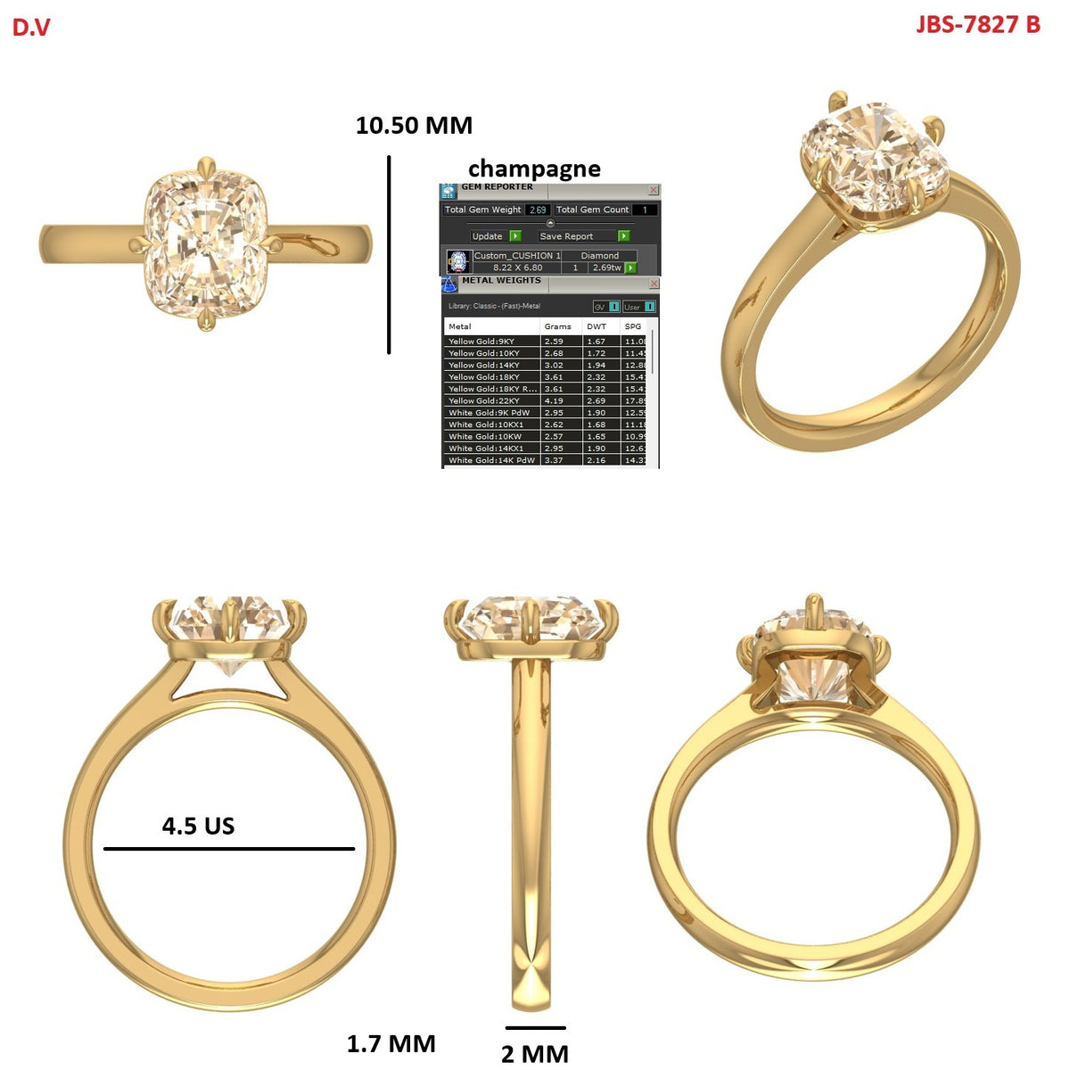 Custom Ring Order Selena/Ben