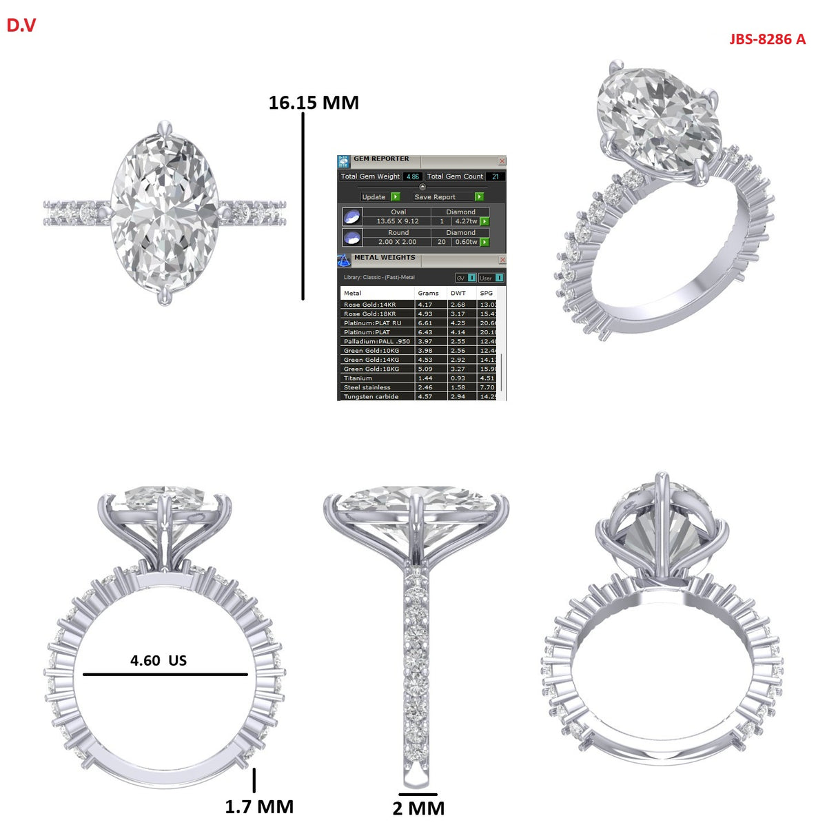 Custom Ring Maria Toledo two rings