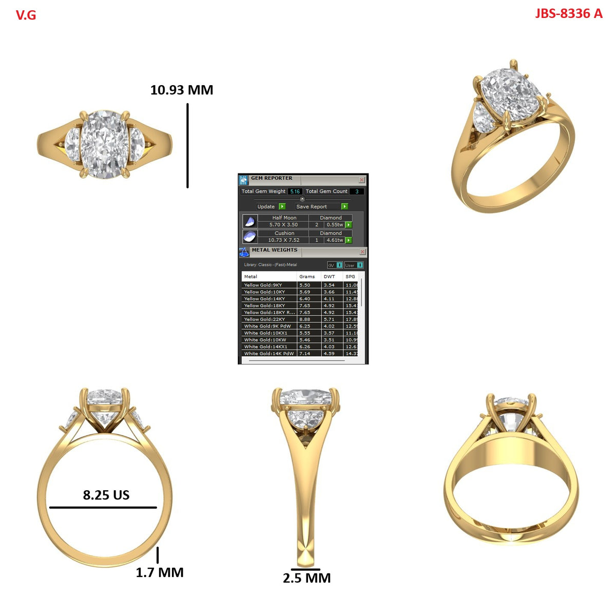 Custom Ring Sarah/Justin