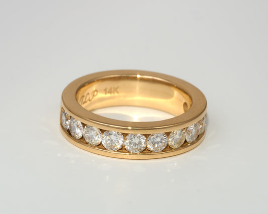 4mm Lab-Grown Diamond Channel Set Wedding Band