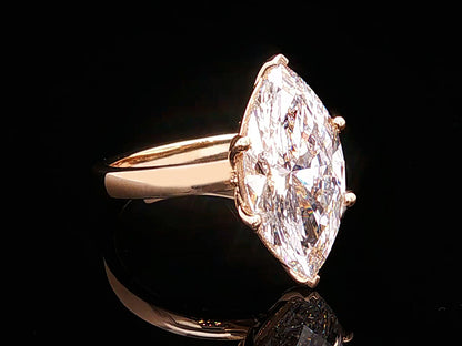 Tulip Solitaire Basket Ring - Setting Only
