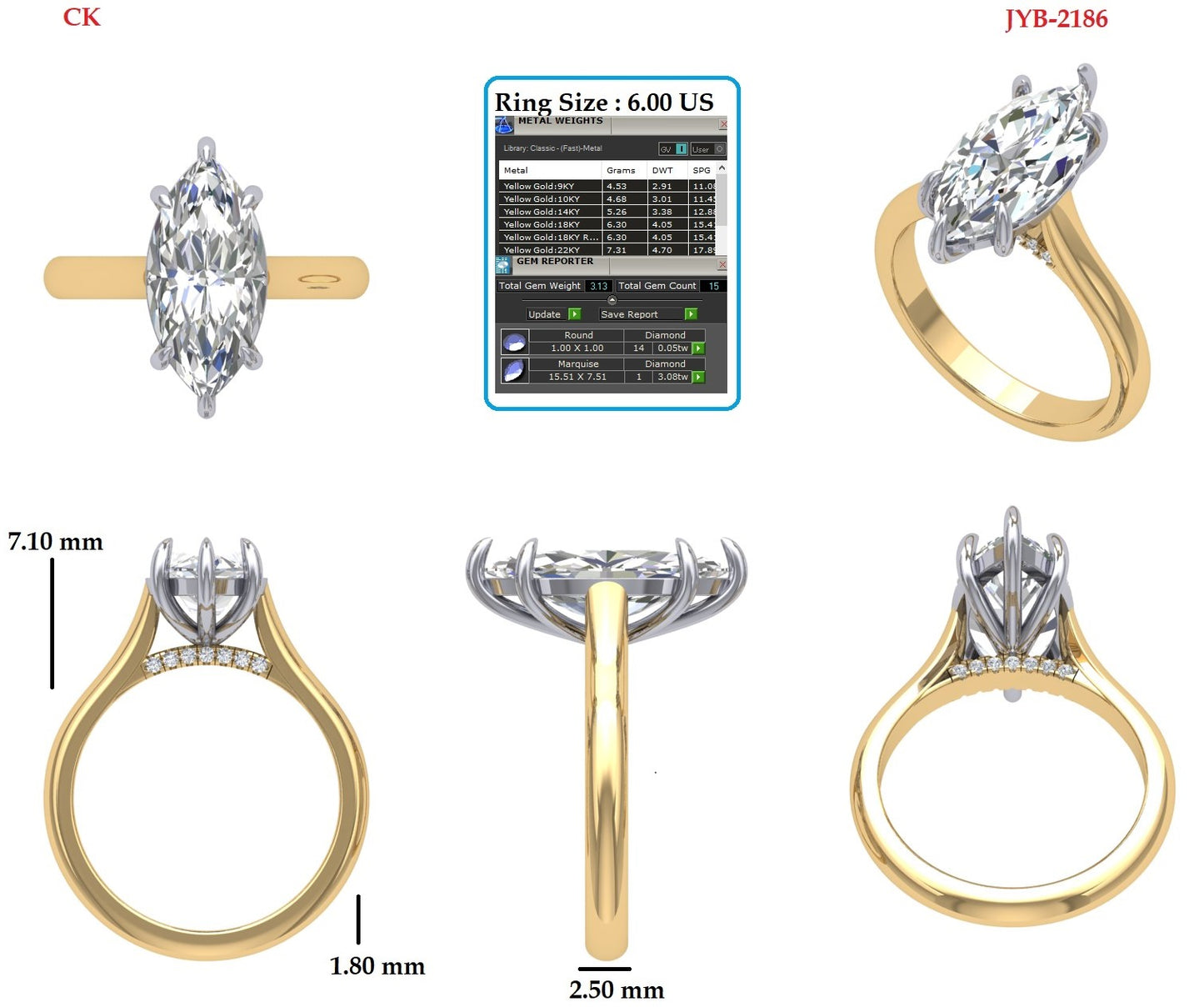 Custom Ring Order -