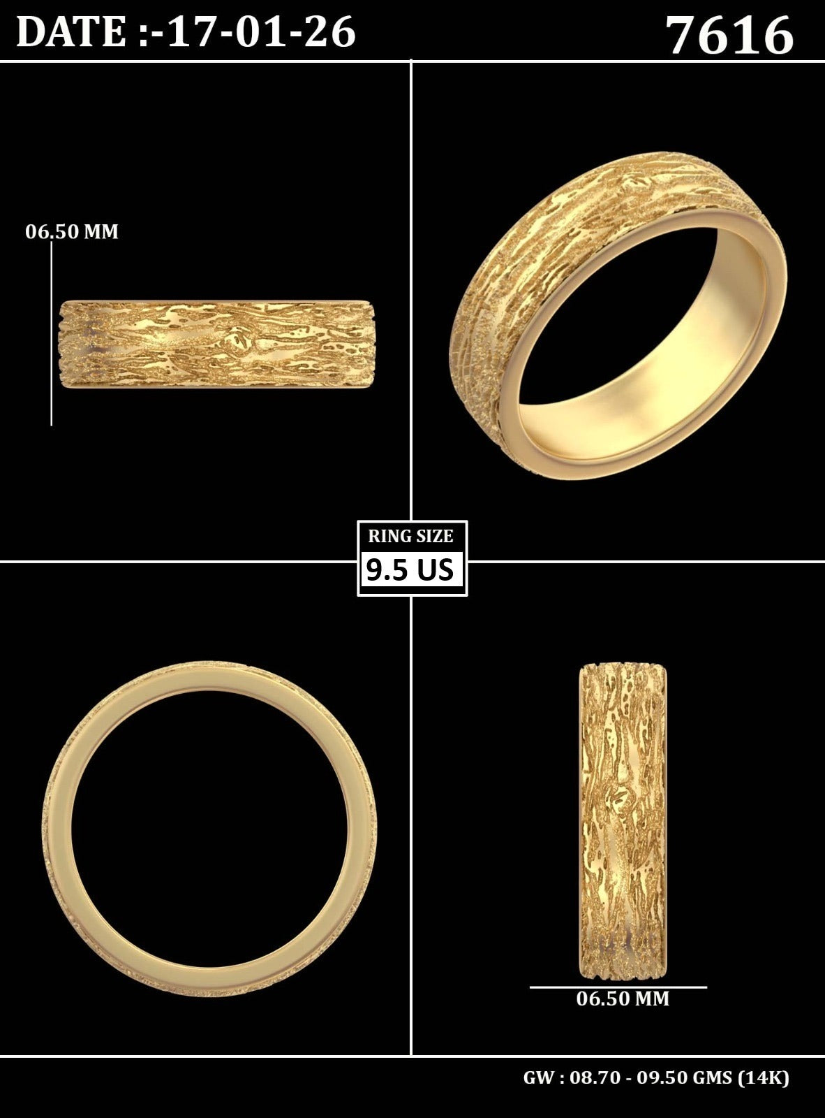 Custom Ring Order Madison's Men's band/2