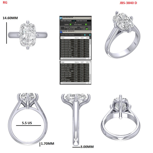 Custom Ring Order Anthony Old Mine reset platinum