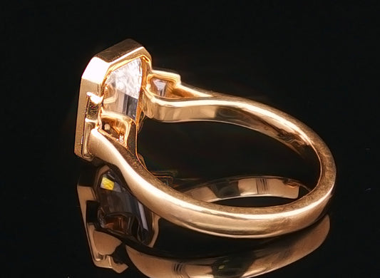 The Cara - Three Stone Lab Grown Diamond Bezel Set Ring
