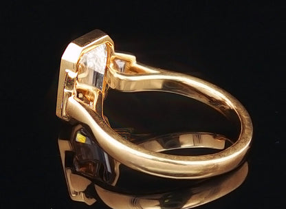 The Cara - Three Stone Lab Grown Diamond Bezel Set Ring