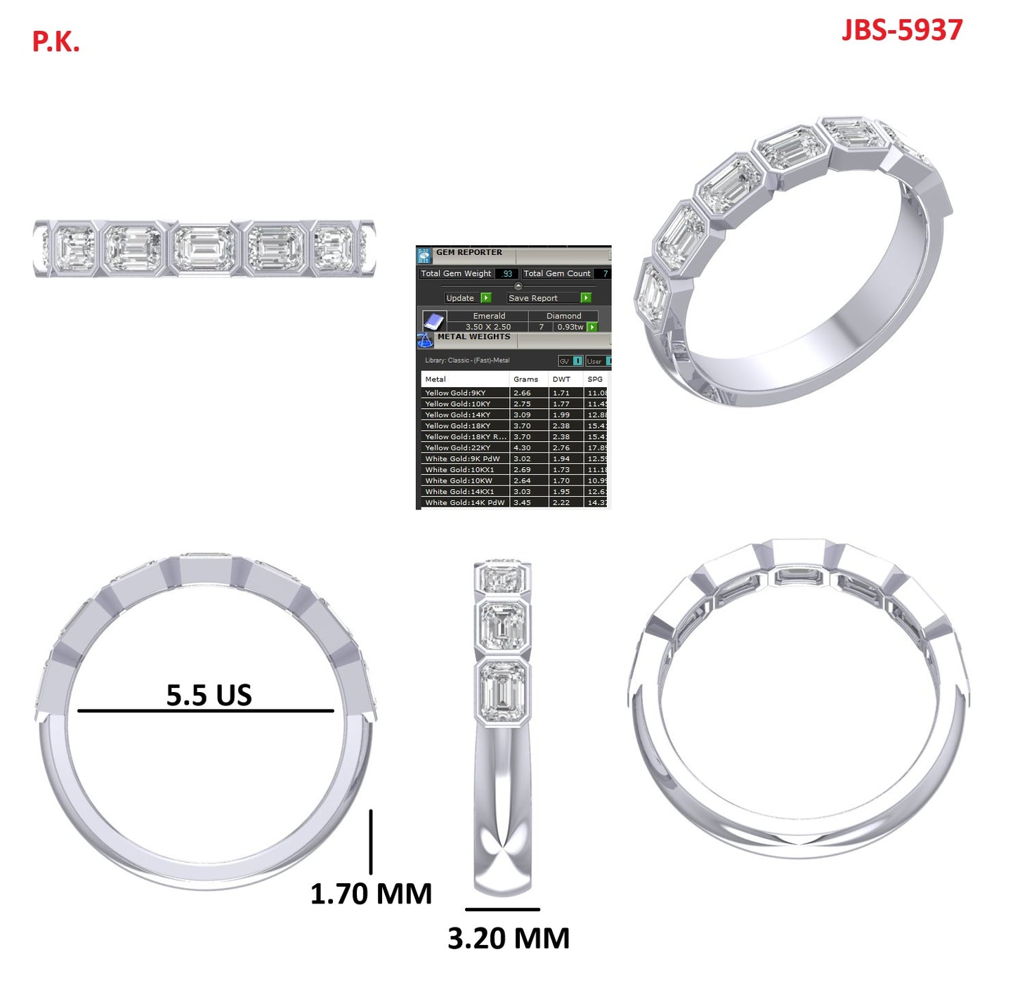 Custom Ring Order - Chelsea bezel band