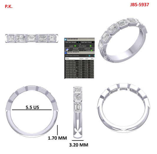 Custom Ring Order - Chelsea bezel band