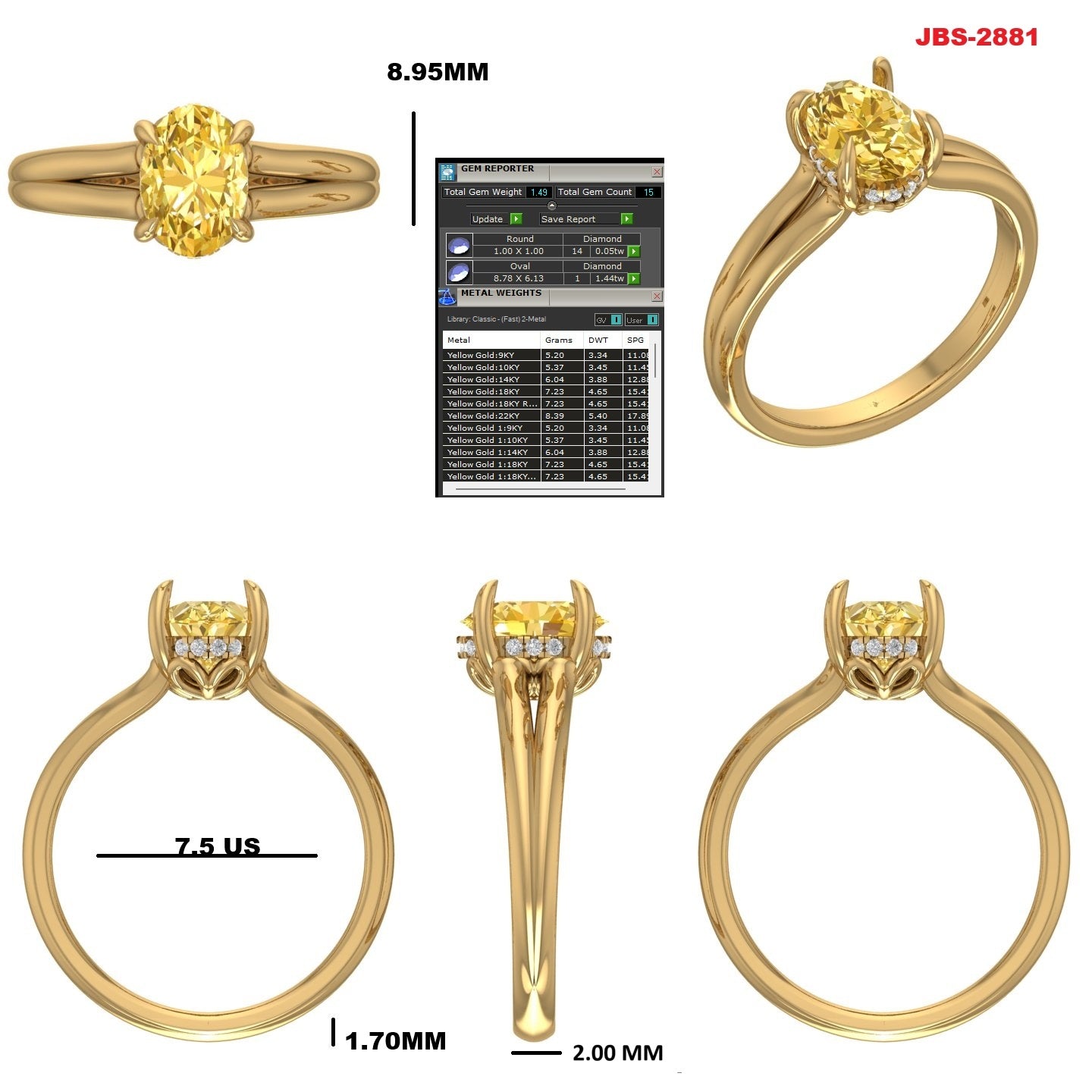 Custom Ring Order - Diego