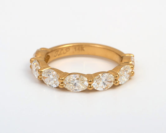 2ctw East-West Oval Lab-Grown Diamond Band