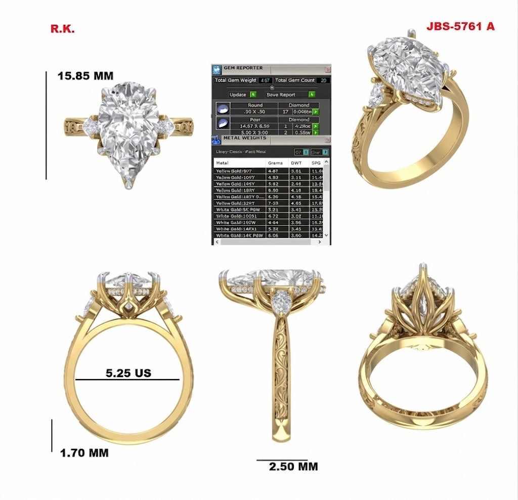 Custom Ring Order engagement ring JR/Jenny