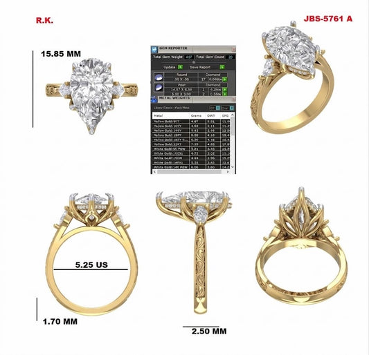 Custom Ring Order engagement ring JR/Jenny
