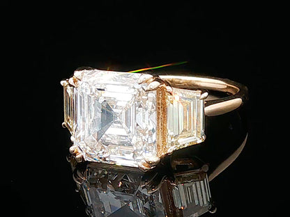 The Juliet- An Elegant Three-Stone Engagement Ring  - Setting Only