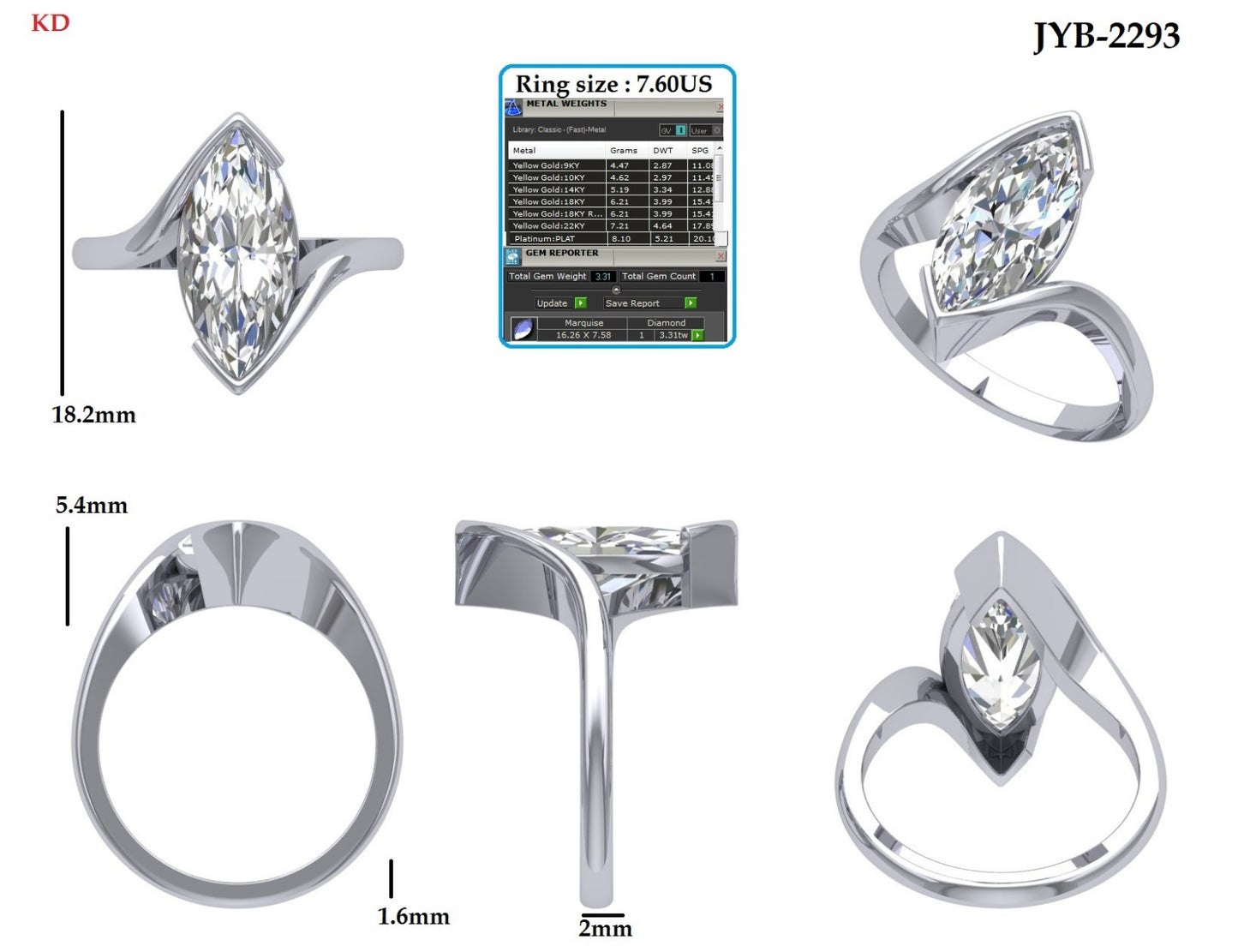 Custom Ring Order - Chelsey/Gavin