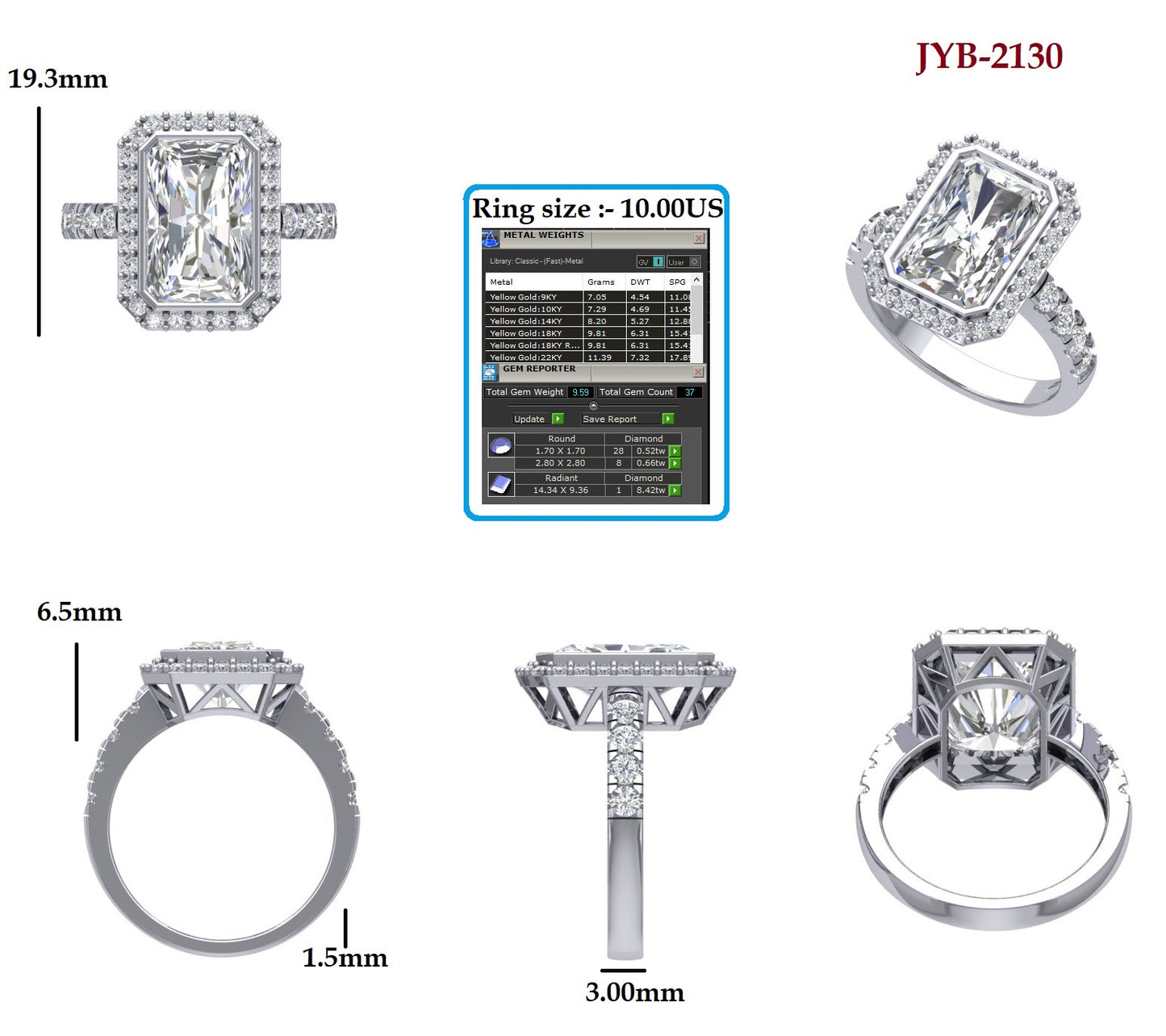 Custom Ring Order - Ashley radiant